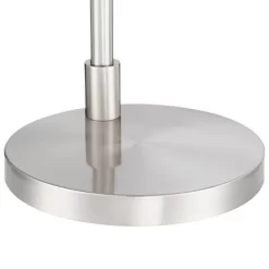 Possini Euro Design Vogue Modern Floor Lamp With Tray Table 60" Tall Brushed Nickel USB Charging Port Organza Outer White Inner Shade For Living Room -Possini Euro Design Sales GUEST 9553eb9b 0d48 4109 9dfe 8f0aab373f0b 1