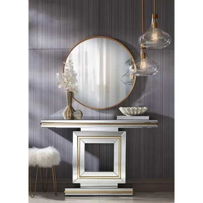 Possini Euro Design Asni Brass Mini Pendant Light 11" Wide Modern Clear Art Glass For Dining Room House Foyer Kitchen Island Entryway Bedroom Home 5 Possini Euro Design Asni Brass Mini Pendant Light 11" Wide Modern Clear Art Glass For Dining Room House Foyer Kitchen Island Entryway Bedroom Home - Image 5