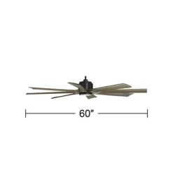 Possini Euro Design 60" Defender Farmhouse Rustic Indoor Outdoor Ceiling Fan 8 Blade LED Light Remote Control Matte Black Motor Bedroom Patio -Possini Euro Design Sales GUEST 968f2b03 a788 40dd 98b1 306e5f0105b9