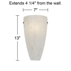 Possini Euro Design Isola Modern Wall Light Sconce Caramel Amber Art Glass 7" Fixture For Bedroom Bathroom Vanity Reading Living Room Hallway House -Possini Euro Design Sales GUEST 990ce3a3 5d18 49cf a43d e362489f6a98