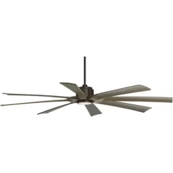 Possini Euro Design 70" Defender Farmhouse Rustic Indoor Outdoor Ceiling Fan 8 Blade LED Light Remote Control Oil Rubbed Bronze Motor Bedroom Patio -Possini Euro Design Sales GUEST 9919a32a 91a0 4216 a6e1 6713296b6875