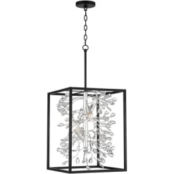 Possini Euro Design Black Silver Pendant Chandelier 15 1/4" Wide Modern Clear Crystal Flower Vine 4-Light Fixture For Dining Room House 12 Possini Euro Design Black Silver Pendant Chandelier 15 1/4" Wide Modern Clear Crystal Flower Vine 4-Light Fixture For Dining Room House -Possini Euro Design Sales GUEST 99db8f24 c254 4107 8bfb 1b186ddf050c