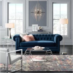 Possini Euro Design Simplicity Modern Floor Lamp 59" Tall Brushed Nickel Silver Off White Tapered Drum Shade For Living Room Bedroom Office House Home -Possini Euro Design Sales GUEST 9ab9240d 6c59 444e a47e 0e1517153c68