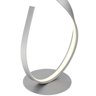 Possini Euro Design Avante Modern 56 1/2" Tall Standing Floor Lamp Light Ribbon Column LED Foot Switch Silver Metal Brushed Nickel Finish Living Room 5 Possini Euro Design Avante Modern 56 1/2" Tall Standing Floor Lamp Light Ribbon Column LED Foot Switch Silver Metal Brushed Nickel Finish Living Room - Image 5