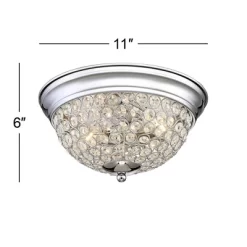 Possini Euro Design Faith Modern Ceiling Light Flush Mount Fixtures 11" Wide Set Of 2 Chrome 2-Light Crystal For Bedroom Kitchen Living Room Hallway 12 Possini Euro Design Faith Modern Ceiling Light Flush Mount Fixtures 11" Wide Set Of 2 Chrome 2-Light Crystal For Bedroom Kitchen Living Room Hallway -Possini Euro Design Sales GUEST 9e60bc97 1b08 4f00 97c0 da352123f71d