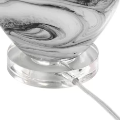 Possini Euro Design Marisa 27 1/2" Tall Modern Table Lamp Gray Swirl Finish Art Glass Single White Shade Living Room Bedroom Bedside Nightstand House -Possini Euro Design Sales GUEST 9e7bd88f 3ba2 47d5 97ce 8e2ca8c06e9d