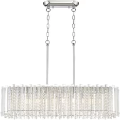 Possini Euro Design Mirabell Chrome Linear Island Pendant Chandelier 34" Wide Modern LED Clear Glass Crystal 6-Light Fixture For Dining Room Kitchen 10 Possini Euro Design Mirabell Chrome Linear Island Pendant Chandelier 34" Wide Modern LED Clear Glass Crystal 6-Light Fixture For Dining Room Kitchen -Possini Euro Design Sales GUEST a06855f6 6b6f 4844 9d9b 268029fc375e
