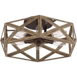 Possini Euro Design Moorcroft Modern Farmhouse Ceiling Light Semi Flush Mount Fixture 14 1/2" Wide Dark Wood Bronze 6-Light Hexagon Frame For Bedroom 12 Possini Euro Design Moorcroft Modern Farmhouse Ceiling Light Semi Flush Mount Fixture 14 1/2" Wide Dark Wood Bronze 6-Light Hexagon Frame For Bedroom -Possini Euro Design Sales GUEST a61002d5 086f 43ee 86de 5d4d73cd4298