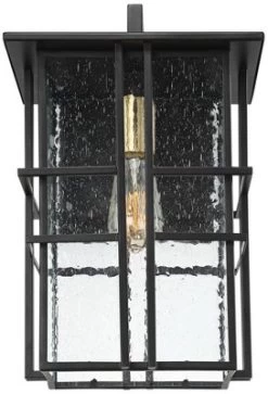 Possini Euro Design Arley Modern Outdoor Wall Light Fixture Black Geometric Frame 16" Seedy Glass For Post Exterior Barn Deck House Porch Yard Patio -Possini Euro Design Sales GUEST a64ea9fa 155b 4a9d 86c8 4806aa7cea21