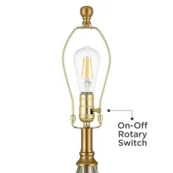 Possini Euro Design Rebecca 29" Tall Teardrop Modern End Table Lamp Gold Brass Finish Smoked Glass Metal Single White Shade Living Room Bedroom -Possini Euro Design Sales GUEST a66e290c 0276 4a3d be57 ec4b75f2c1d4