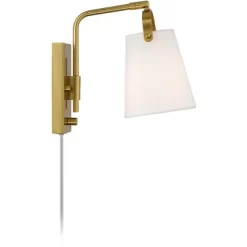 Possini Euro Design Possini Euro Erica 11" High Antique Brass Plug-In Wall Sconce -Possini Euro Design Sales GUEST a69e5930 5c02 4637 90b5 5626c87852bc