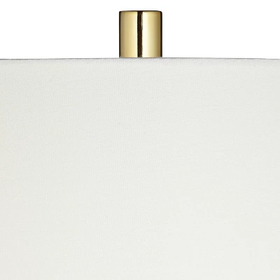 Possini Euro Design Wayne Modern Table Lamps 29 1/4" Tall Set Of 2 Brass With USB Charging Port White Fabric Drum Shade For Bedroom Living Room Kids 1 Possini Euro Design Wayne Modern Table Lamps 29 1/4" Tall Set Of 2 Brass With USB Charging Port White Fabric Drum Shade For Bedroom Living Room Kids