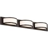 Possini Euro Design Possini Euro 37" Wide 3-Light Dark Bronze Vanity Bath Light