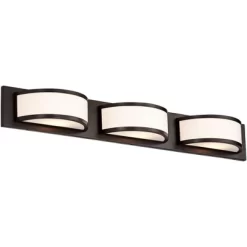 Possini Euro Design Possini Euro 37" Wide 3-Light Dark Bronze Vanity Bath Light