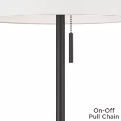Possini Euro Design Otis Mid Century Modern 66" Tall Standing Floor Lamp Tray Table Pull Chain Black Gold Metal Living Room Bedroom House Reading -Possini Euro Design Sales GUEST ab8cb631 65bf 4b1d b7e6 65c846588d6a