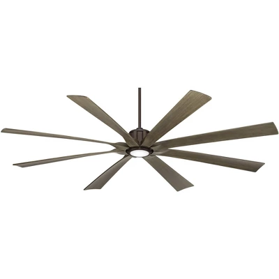80" Possini Euro Design Defender Modern Indoor Outdoor Ceiling Fan With Dimmable LED Light Remote Oil Rubbed Bronze Oak Damp Rated For Patio Exterior 5 80" Possini Euro Design Defender Modern Indoor Outdoor Ceiling Fan With Dimmable LED Light Remote Oil Rubbed Bronze Oak Damp Rated For Patio Exterior - Image 5