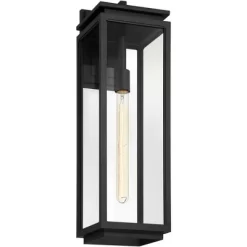 Possini Euro Design Atkins Modern Outdoor Wall Light Fixture Matte Black 24" Clear Glass For Post Exterior Barn Deck House Porch Yard Patio Outside 10 Possini Euro Design Atkins Modern Outdoor Wall Light Fixture Matte Black 24" Clear Glass For Post Exterior Barn Deck House Porch Yard Patio Outside -Possini Euro Design Sales GUEST ae3e7270 dfeb 466b 948a 23b9d2434b7e