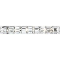 Possini Euro Design Vivienne Modern Wall Light Chrome Hardwire 35" Light Bar Fixture Clear Crystal For Bedroom Bathroom Vanity Reading Living Room -Possini Euro Design Sales GUEST aed8fd2d 3a08 4d36 9a2e db934a0f0139