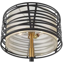 Possini Euro Design Halifax Modern Industrial Floor Lamp 64 1/2" Tall Matte Black Warm Gold Metal Double Drum Shade For Living Room Bedroom Office 9 Possini Euro Design Halifax Modern Industrial Floor Lamp 64 1/2" Tall Matte Black Warm Gold Metal Double Drum Shade For Living Room Bedroom Office -Possini Euro Design Sales GUEST af7eed5f 7d25 47c5 b7a6 4423133583dc