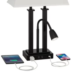 Possini Euro Design Deacon Modern Desk Table Lamp 26" High Black With USB And AC Power Outlet In Base LED Reading Light Oatmeal Shade For Office Desk 10 Possini Euro Design Deacon Modern Desk Table Lamp 26" High Black With USB And AC Power Outlet In Base LED Reading Light Oatmeal Shade For Office Desk -Possini Euro Design Sales GUEST b0dac3ac aa8a 4c76 91bd f427c093c524
