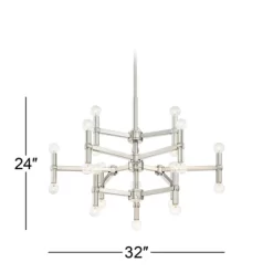 Possini Euro Design Marya Brushed Nickel Chandelier 32" Wide Modern 24-Light Fixture For Dining Room House Foyer Kitchen Island Entryway Bedroom Home 15 Possini Euro Design Marya Brushed Nickel Chandelier 32" Wide Modern 24-Light Fixture For Dining Room House Foyer Kitchen Island Entryway Bedroom Home -Possini Euro Design Sales GUEST b2adf0f2 31db 48d6 a357 054405825ecb