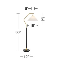 Possini Euro Design Rook Mid Century Modern 66" Tall Standing Floor Lamp Light Curved Chairside Arc With Dimmer Gold Black Metal Living Room Bedroom 10 Possini Euro Design Rook Mid Century Modern 66" Tall Standing Floor Lamp Light Curved Chairside Arc With Dimmer Gold Black Metal Living Room Bedroom -Possini Euro Design Sales GUEST b2e6ad2e 440f 4ae1 a265 c949f171de62