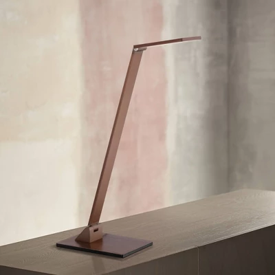 Possini Euro Design Bentley Modern Desk Lamp 21" High French Bronze Aluminum Metal LED Touch On Off Adjustable Head For Bedroom Living Room Office 1 Possini Euro Design Bentley Modern Desk Lamp 21" High French Bronze Aluminum Metal LED Touch On Off Adjustable Head For Bedroom Living Room Office