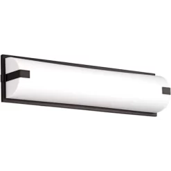 Possini Euro Design Possini Euro 26" Wide Black And White Vanity Bath Light