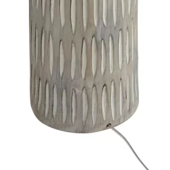 Possini Euro Design Scribe Modern Coastal 66 1/2" Tall Standing Floor Lamp Organic Foot Switch Gray Faux Wood Finish Living Room Bedroom House Reading -Possini Euro Design Sales GUEST b6cb7bf9 40b7 45ac 90c1 9861f56e8cf5