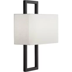 Possini Euro Design Modena Modern Art Deco Wall Light Sconce Black Hardwire 9 1/2" Fixture Silvery Faux Silk Shade For Bedroom Bathroom Vanity Reading 13 Possini Euro Design Modena Modern Art Deco Wall Light Sconce Black Hardwire 9 1/2" Fixture Silvery Faux Silk Shade For Bedroom Bathroom Vanity Reading -Possini Euro Design Sales GUEST b831846b 66bc 4050 a2f8 7bbbe941d6ee