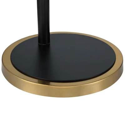 Possini Euro Design Modern Arc Floor Lamp 63 1/2" Tall Warm Gold Black Metal Milky White Glass Shade For Living Room Reading House 4 Possini Euro Design Modern Arc Floor Lamp 63 1/2" Tall Warm Gold Black Metal Milky White Glass Shade For Living Room Reading House - Image 4