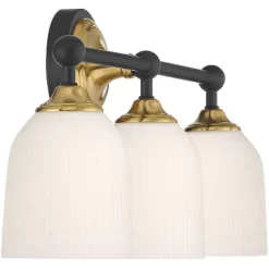 Possini Euro Design Possini Euro Zaragoza 23" Wide Gold And Black 3-Light Bath Light -Possini Euro Design Sales GUEST bd58f096 95e3 463a 88d7 c7250c9f0e2f