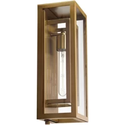 Possini Euro Design Modern Outdoor Wall Light Fixture Brass 16 1/4" Clear Glass Panel For Exterior Barn Deck House Porch Yard Patio Outside Garage 11 Possini Euro Design Modern Outdoor Wall Light Fixture Brass 16 1/4" Clear Glass Panel For Exterior Barn Deck House Porch Yard Patio Outside Garage -Possini Euro Design Sales GUEST bfe425ca 3c01 49d9 a5c5 4f41d31df1fc