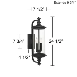 Possini Euro Design Medici Modern Outdoor Wall Light Fixture Black Metal 24 1/2" Clear Glass For Post Exterior Barn Deck House Porch Yard Patio Home 13 Possini Euro Design Medici Modern Outdoor Wall Light Fixture Black Metal 24 1/2" Clear Glass For Post Exterior Barn Deck House Porch Yard Patio Home -Possini Euro Design Sales GUEST c01dd7ea d103 44e8 aa1f ca0ed14221d2