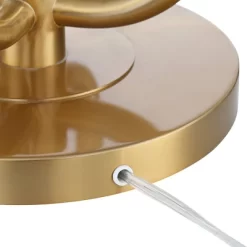 Possini Euro Design Candide Mid Century Modern Floor Lamp With Riser 74" Tall Warm Gold Metal 4 Light LED Glass Globe Shade For Living Room Reading -Possini Euro Design Sales GUEST c026e473 0020 425a 91ea 2906b90bcd95