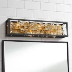 Possini Euro Design Modern Wall Lights Set Of 2 Black Gold Plated Hardwired 6" 4-Light Fixture Clear Crystal Flower Vine For Bedroom Bathroom Vanity 12 Possini Euro Design Modern Wall Lights Set Of 2 Black Gold Plated Hardwired 6" 4-Light Fixture Clear Crystal Flower Vine For Bedroom Bathroom Vanity -Possini Euro Design Sales GUEST c0bb91aa 159b 4b28 826d 40e9824bb585