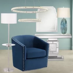 Possini Euro Design Eneya Modern Coastal Table Lamp 31" Tall Ceramic Blue Green Swirl Glaze Neutral Oval Shade For Bedroom Living Room Nightstand Home -Possini Euro Design Sales GUEST c15428c6 1f87 4b97 b550 2ebd93d47600