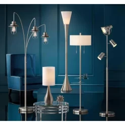 Possini Euro Design Nuovo Modern Tree Floor Lamp 70" Tall Brushed Nickel 3 Light Adjustable Heads For Living Room Reading Bedroom Office House Home -Possini Euro Design Sales GUEST c4055c5b c330 4882 8cdd de2ac843709b