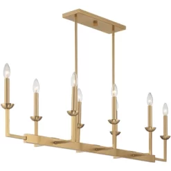 Possini Euro Design Kime Gold Linear Pendant Chandelier 50" Wide Modern 8-Light Fixture For Dining Room House Foyer Kitchen Island Entryway Bedroom 14 Possini Euro Design Kime Gold Linear Pendant Chandelier 50" Wide Modern 8-Light Fixture For Dining Room House Foyer Kitchen Island Entryway Bedroom -Possini Euro Design Sales GUEST c5413f31 df3b 48dd 9e7d 918e114536b7