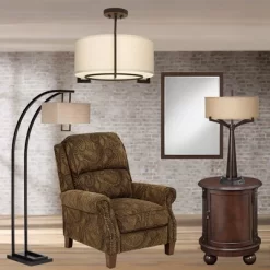 Possini Euro Design Stinson Modern Ceiling Light Semi Flush Mount Fixture 17 1/4" Wide Bronze 3-Light Linen Drum Shade For Bedroom Kitchen Living Room 13 Possini Euro Design Stinson Modern Ceiling Light Semi Flush Mount Fixture 17 1/4" Wide Bronze 3-Light Linen Drum Shade For Bedroom Kitchen Living Room -Possini Euro Design Sales GUEST c5be1f51 eb3a 4c04 a5ee 6954f22ffa67