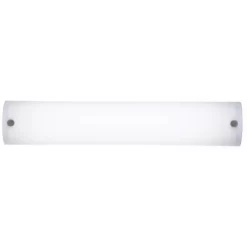 Possini Euro Design Possini Euro 24 1/2" Wide Frosted White Acrylic Two-Light Bath Light
