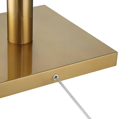 Possini Euro Design Bolivar Mid Century Modern 72" Tall Standing Floor Lamp Light Large Oversized 2-Light Pull Chain Metal Warm Gold Finish Bedroom 5 Possini Euro Design Bolivar Mid Century Modern 72" Tall Standing Floor Lamp Light Large Oversized 2-Light Pull Chain Metal Warm Gold Finish Bedroom - Image 5