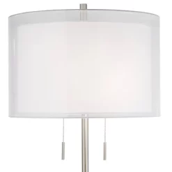 Possini Euro Design Roxie Modern Floor Lamp Standing 65 1/2" Tall Brushed Nickel Sheer Linen Double Drum Shade For Living Room Bedroom Office House 10 Possini Euro Design Roxie Modern Floor Lamp Standing 65 1/2" Tall Brushed Nickel Sheer Linen Double Drum Shade For Living Room Bedroom Office House -Possini Euro Design Sales GUEST cc9bd0d3 a22b 4fe3 b3b4 94857e8b5729 1