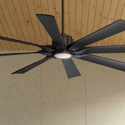 Possini Euro Design 60" Defender Modern Indoor Outdoor Ceiling Fan 8 Blade LED Light Remote Control Oil Rubbed Bronze Finish Black Bedroom Patio 1 Possini Euro Design 60" Defender Modern Indoor Outdoor Ceiling Fan 8 Blade LED Light Remote Control Oil Rubbed Bronze Finish Black Bedroom Patio