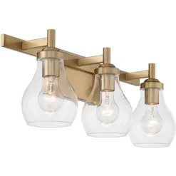 Possini Euro Design Danvers Modern Wall Light Warm Brass Metal Hardwired 22 1/2" 3-Light Fixture Clear Globe Glass For Bedroom Bathroom 9 Possini Euro Design Danvers Modern Wall Light Warm Brass Metal Hardwired 22 1/2" 3-Light Fixture Clear Globe Glass For Bedroom Bathroom -Possini Euro Design Sales GUEST cdddca5a 634a 4adf ba83 0a9d9fb71da8