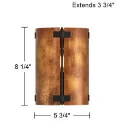 Possini Euro Design Possini Euro Julian 8 1/4" High Rustic Bronze Metal Wall Sconce -Possini Euro Design Sales GUEST cec1e003 1991 42c6 9ab9 3c3b405b9bb7