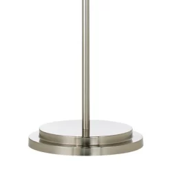 Possini Euro Design Simplicity Modern Floor Lamp 59" Tall Brushed Nickel Silver Off White Tapered Drum Shade For Living Room Bedroom Office House Home -Possini Euro Design Sales GUEST d0c2f5db c624 4976 b62c f131e5d73736