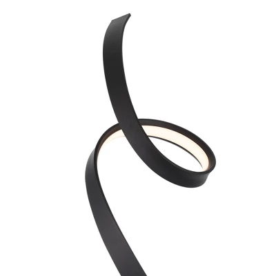 Possini Euro Design Avante Modern 56 1/2" Tall Standing Floor Lamp Ribbon LED Foot Switch Matte Black Finish Living Room Bedroom House Reading Office 2 Possini Euro Design Avante Modern 56 1/2" Tall Standing Floor Lamp Ribbon LED Foot Switch Matte Black Finish Living Room Bedroom House Reading Office - Image 2