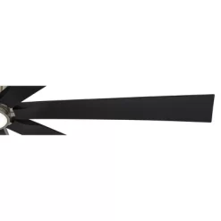 Possini Euro Design 70" Defender Modern Indoor Outdoor Ceiling Fan 8 Blade LED Light Remote Control Nickel Finish Black Blades Bedroom Damp Rated -Possini Euro Design Sales GUEST d11eeb59 7da2 4520 b081 5d6b5a0f9d8c