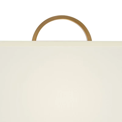 Pacific Coast Lighting Disc Modern 68" Tall Standing Floor Lamp Marble Gold Finish Living Room Bedroom House Reading Office Rectangle White Shade 2 Pacific Coast Lighting Disc Modern 68" Tall Standing Floor Lamp Marble Gold Finish Living Room Bedroom House Reading Office Rectangle White Shade - Image 2